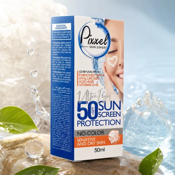 کرم ضد آفتاب بدون رنگ مناسب پوست خشک و حساس SPF 50 - Image 2