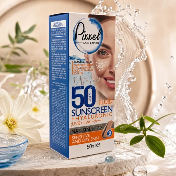 کرم ضد آفتاب رنگی بژ طبیعی پیکسل SPF 50 - Image 2