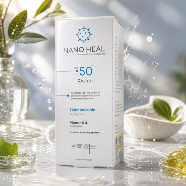 فلوئید ضد آفتاب نامرئی SPF 50 نانو هیل - Image 2